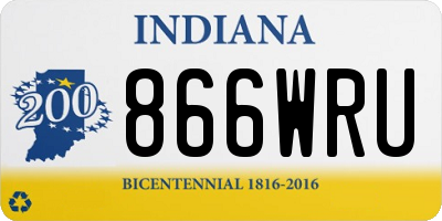 IN license plate 866WRU