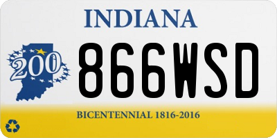 IN license plate 866WSD