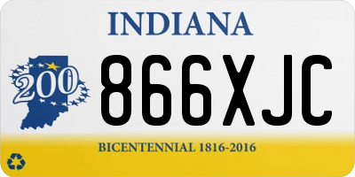 IN license plate 866XJC