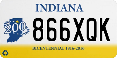 IN license plate 866XQK