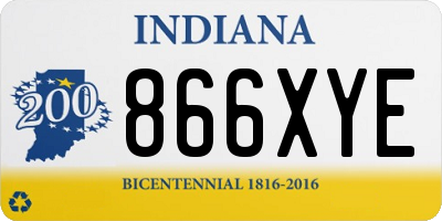 IN license plate 866XYE