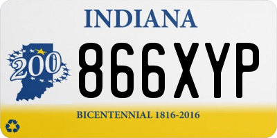 IN license plate 866XYP