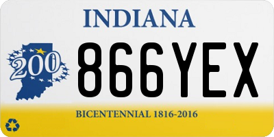 IN license plate 866YEX