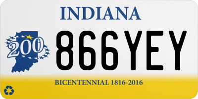 IN license plate 866YEY