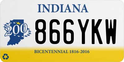 IN license plate 866YKW