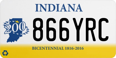 IN license plate 866YRC