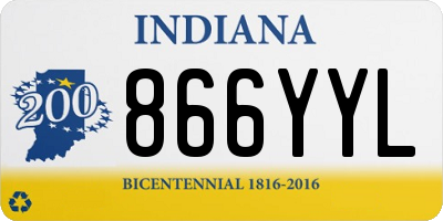 IN license plate 866YYL