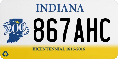 IN license plate 867AHC