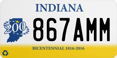 IN license plate 867AMM