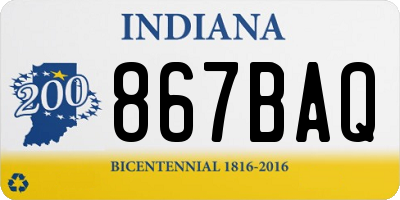 IN license plate 867BAQ