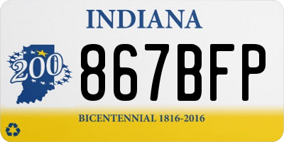 IN license plate 867BFP