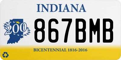 IN license plate 867BMB