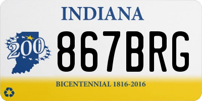 IN license plate 867BRG