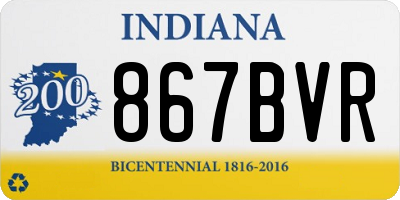 IN license plate 867BVR