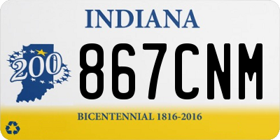 IN license plate 867CNM