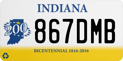 IN license plate 867DMB