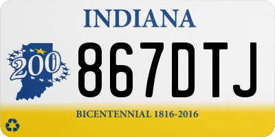 IN license plate 867DTJ