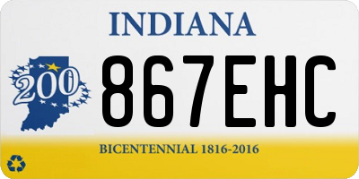 IN license plate 867EHC