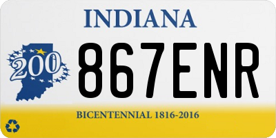 IN license plate 867ENR