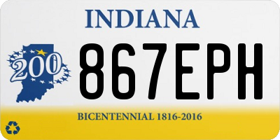 IN license plate 867EPH