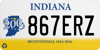 IN license plate 867ERZ