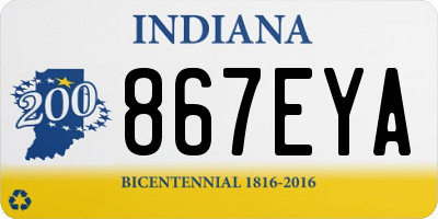 IN license plate 867EYA