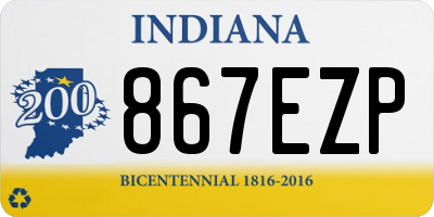 IN license plate 867EZP