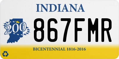 IN license plate 867FMR