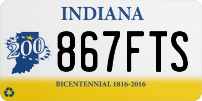 IN license plate 867FTS