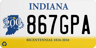 IN license plate 867GPA