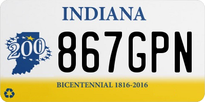IN license plate 867GPN
