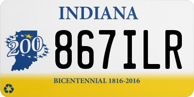 IN license plate 867ILR
