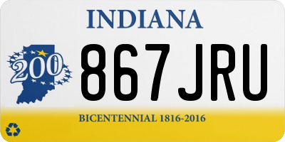 IN license plate 867JRU