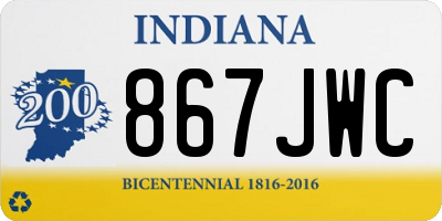 IN license plate 867JWC
