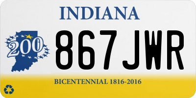 IN license plate 867JWR