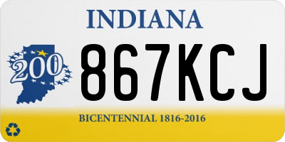 IN license plate 867KCJ