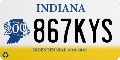 IN license plate 867KYS