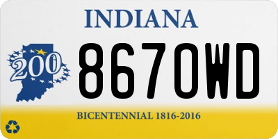 IN license plate 867OWD