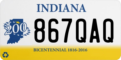 IN license plate 867QAQ