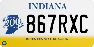 IN license plate 867RXC