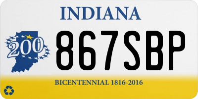 IN license plate 867SBP