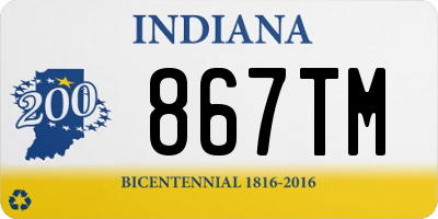 IN license plate 867TM