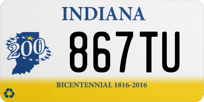 IN license plate 867TU