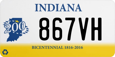 IN license plate 867VH