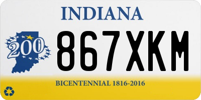 IN license plate 867XKM