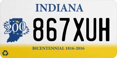 IN license plate 867XUH