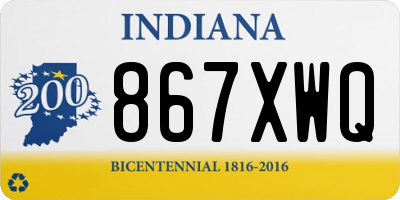 IN license plate 867XWQ