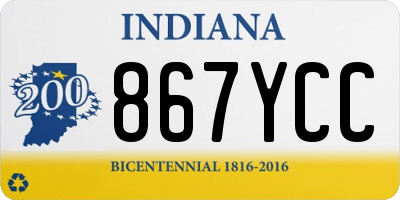 IN license plate 867YCC