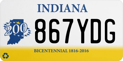 IN license plate 867YDG