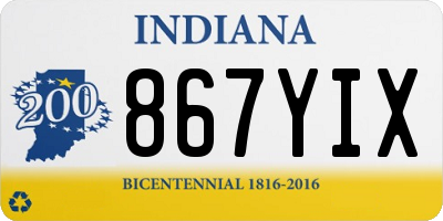 IN license plate 867YIX